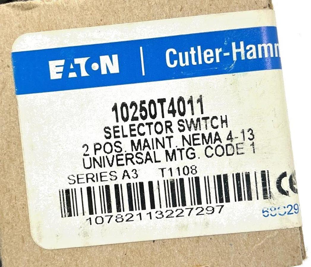 New Eaton Cutler-Hammer 10250T4011 Ser A3 Selector Switch 2Pos Maintained