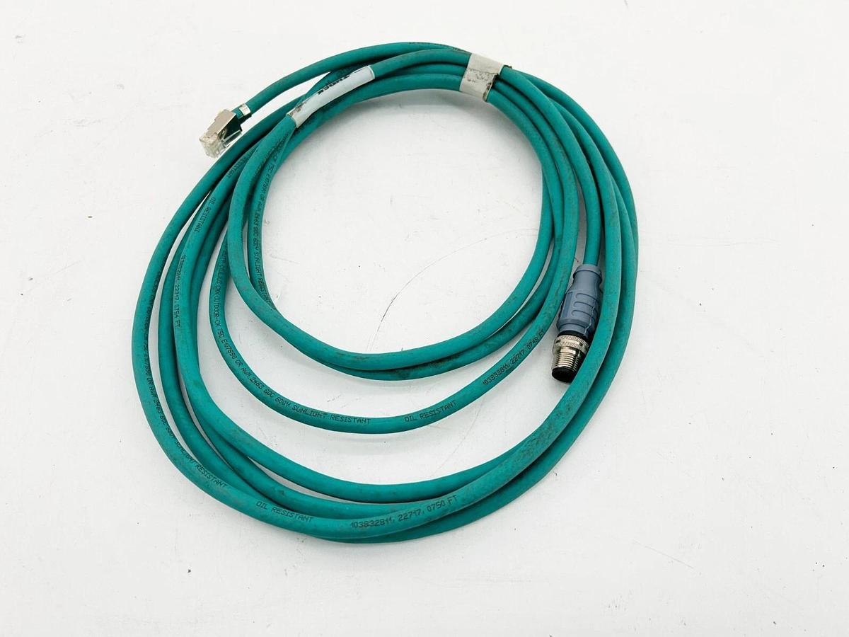 Used Turck RSSD RSSD 441-20M Double Ended Cordset M12 4 Pin 20M U-03619