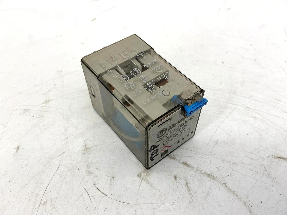 Used Lot of 3 Finder 60.12.9.024.0040 General Purpose Relay 8-Pin 24VDC Coil 10A 250V