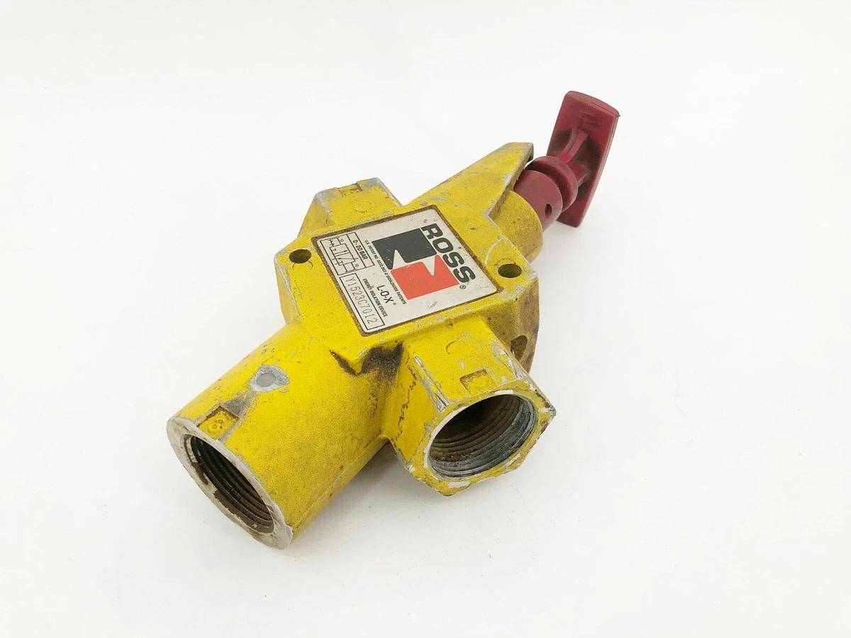 Used Ross Controls Y1523C7012 Manual Lockout L-O-X Valve 1-1.4" Exhaust Port