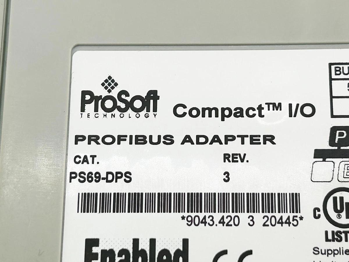 Used ProSoft PS69-DPS Profibus Adapter 5VDC 24VDC 0.26A