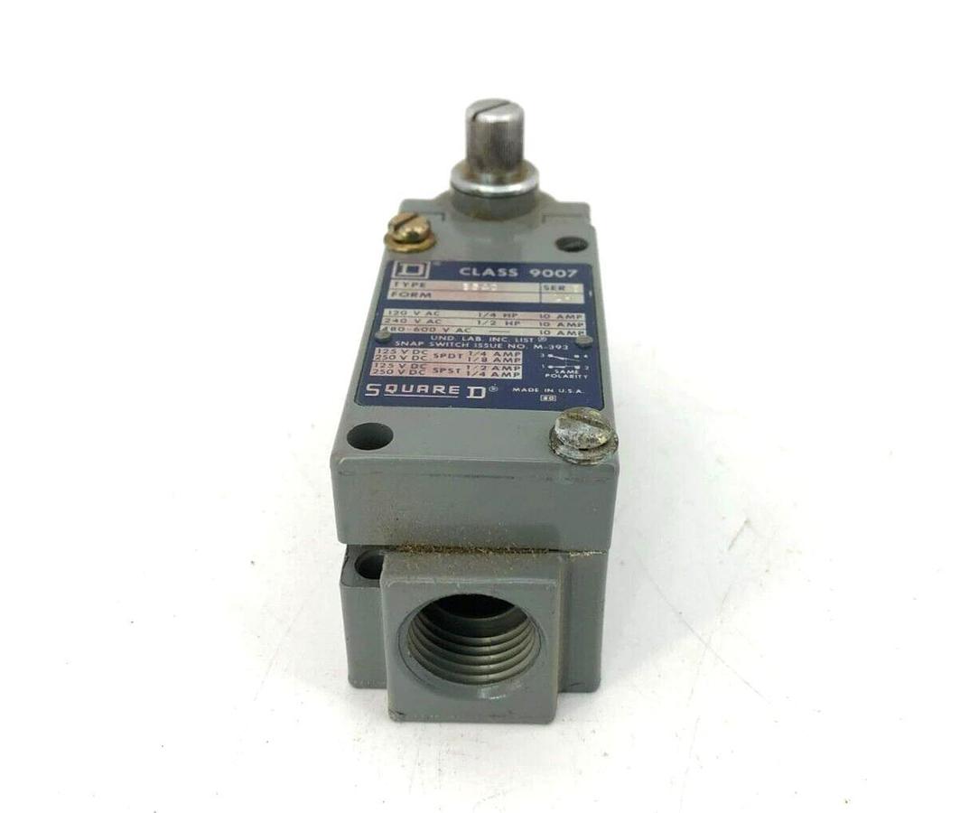 New Square D 9007-B54C Ser. B Limit Switch Form LH 120/240/480-600VAC 10A