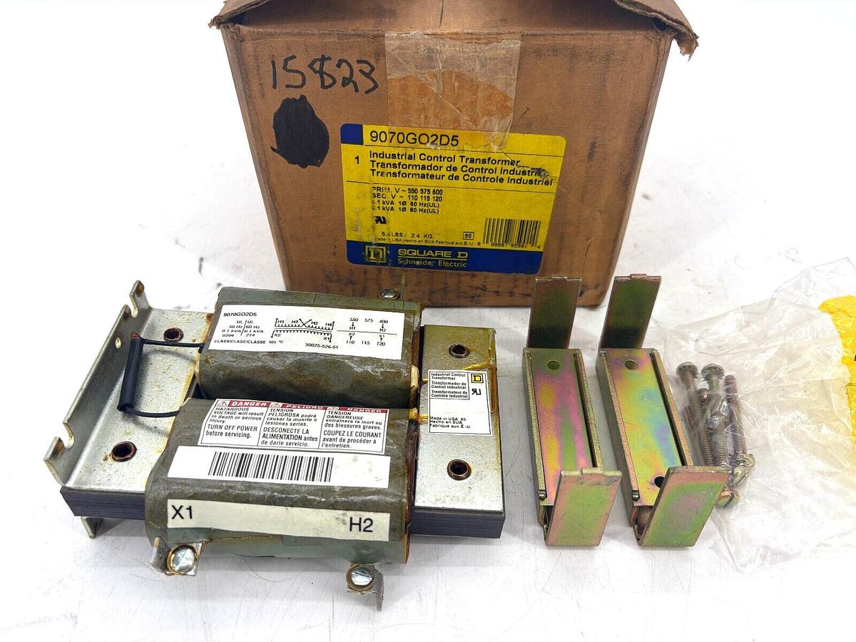 New Square D 9070GO2D5 Transformer 100VA Pri. 550/575/600V Sec. 110/115/120V