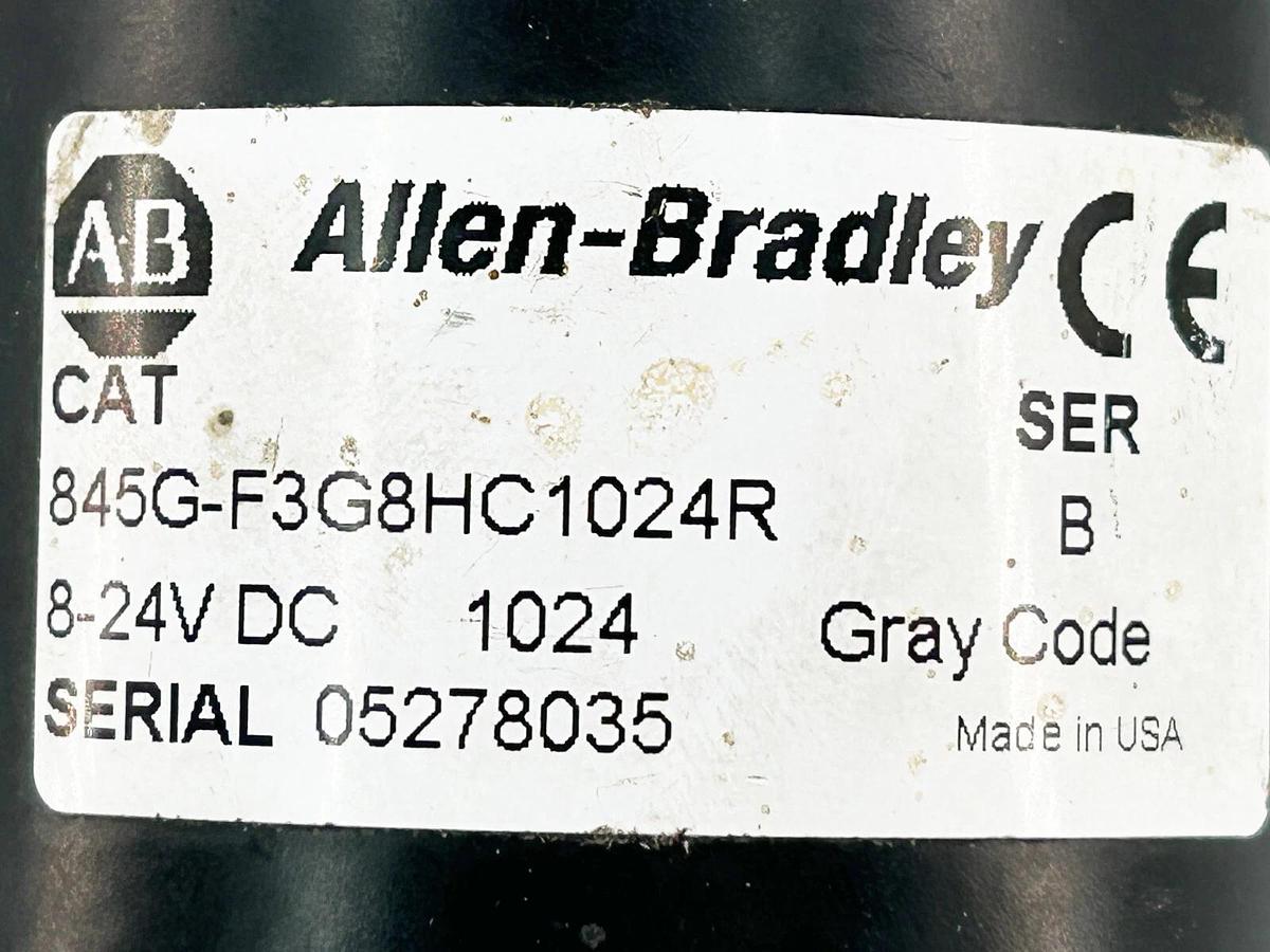 Used Allen Bradley 845G-F3G8HC1024R Encoder Absolute Size 25 24V 19Pin Ser.B