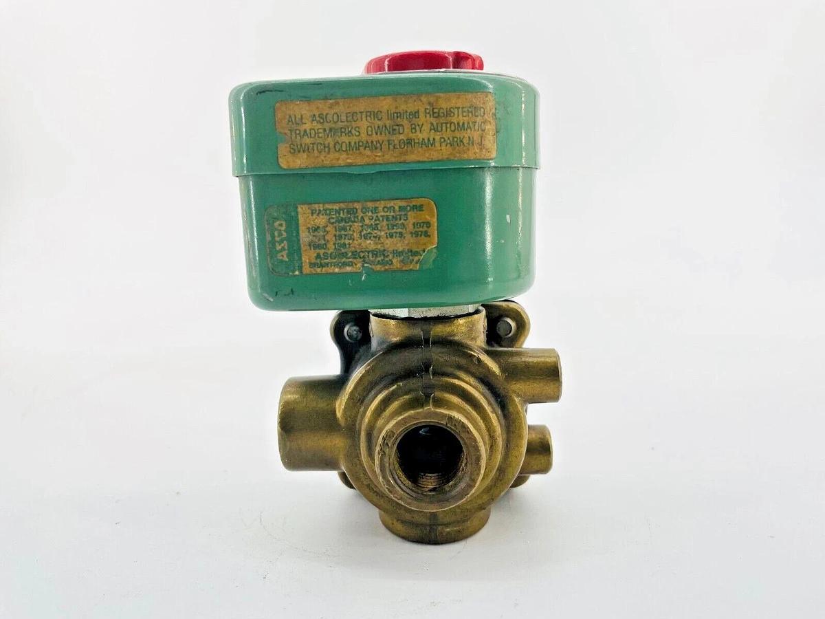Used Asco 8342B3 120V Solenoid Valve 20W 3/16 125PSI