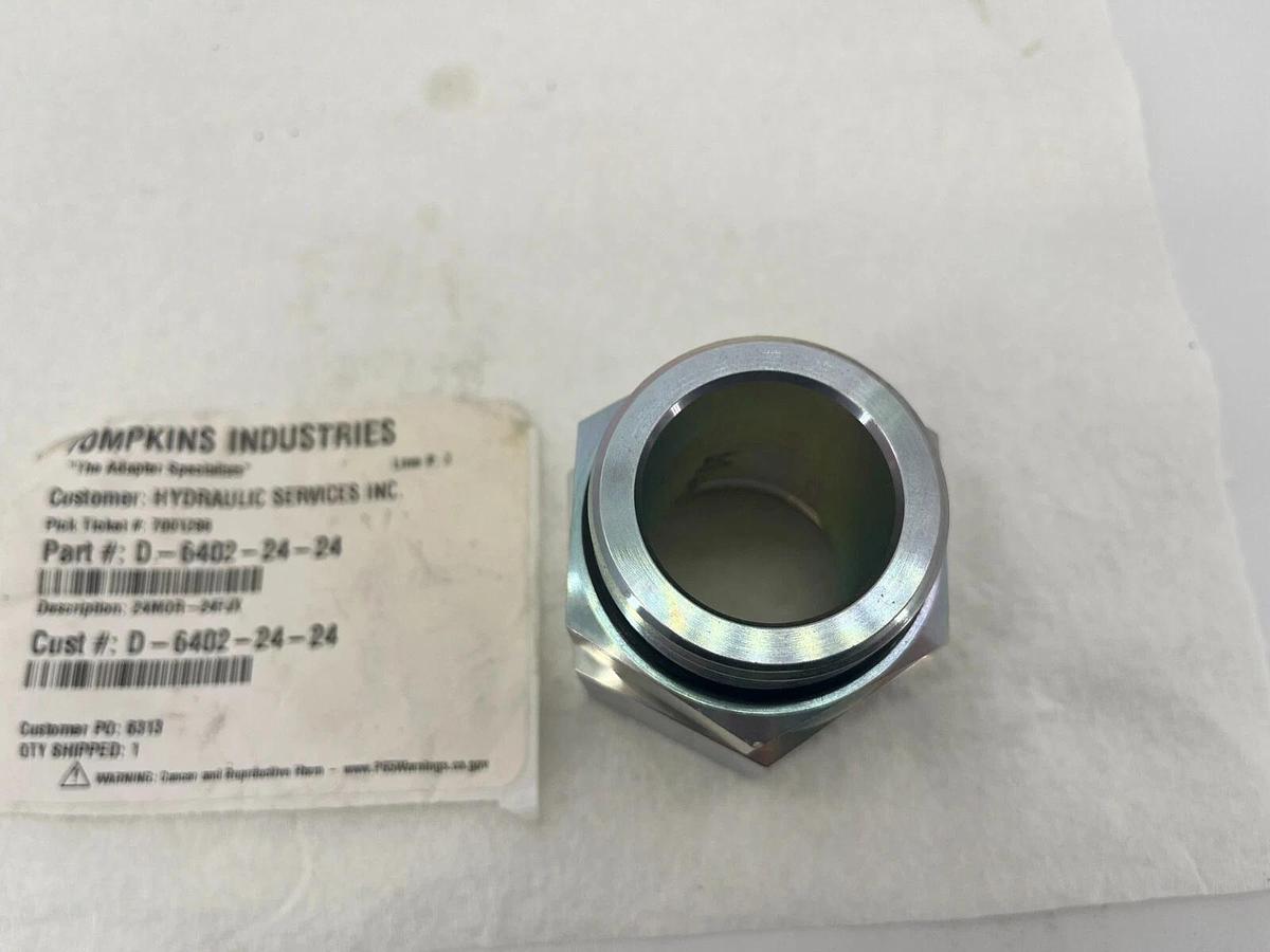 New Tompkins Industries D-6402-24-24 Hydraulic Hose Fitting Adapter