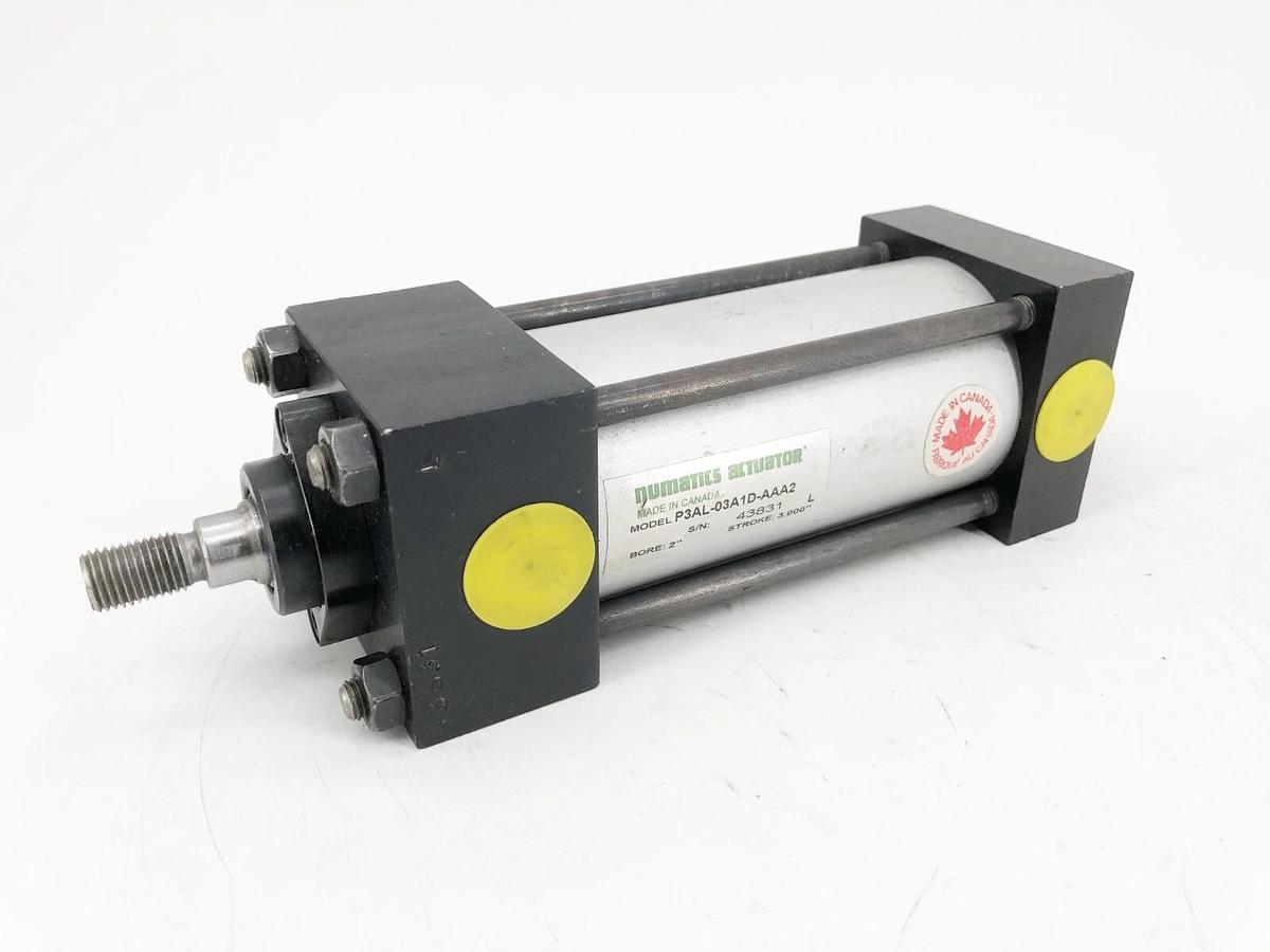 New Numatics P3AL-03A1D-AAA2 Pneumatic Cylinder 2" Bore 3" Stroke - No Box