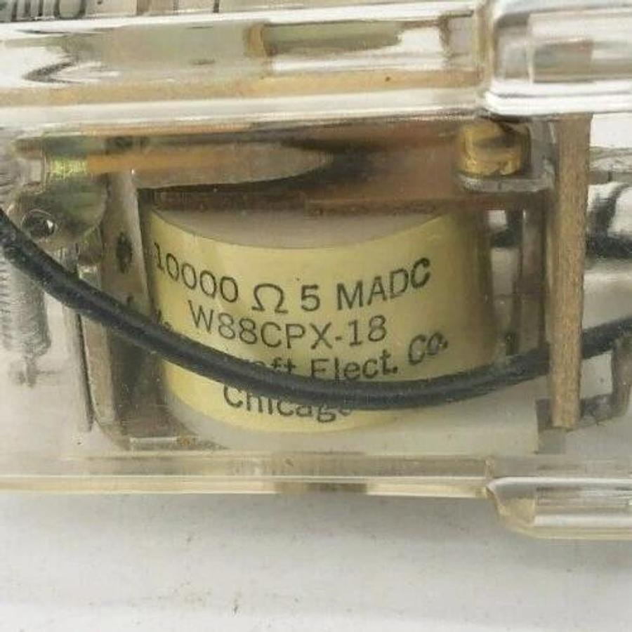 Used Lot of 2 Magnecraft W88CPX-18 Relays DPDT 50VDC 10k ohm