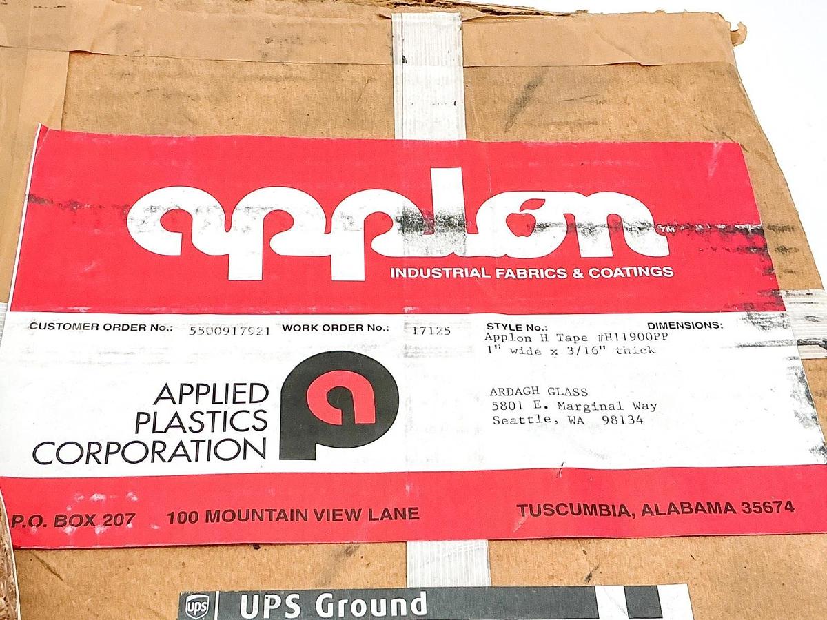 New Applon H11900PP H-Tape 1" Wide 3/16" Thick 100'