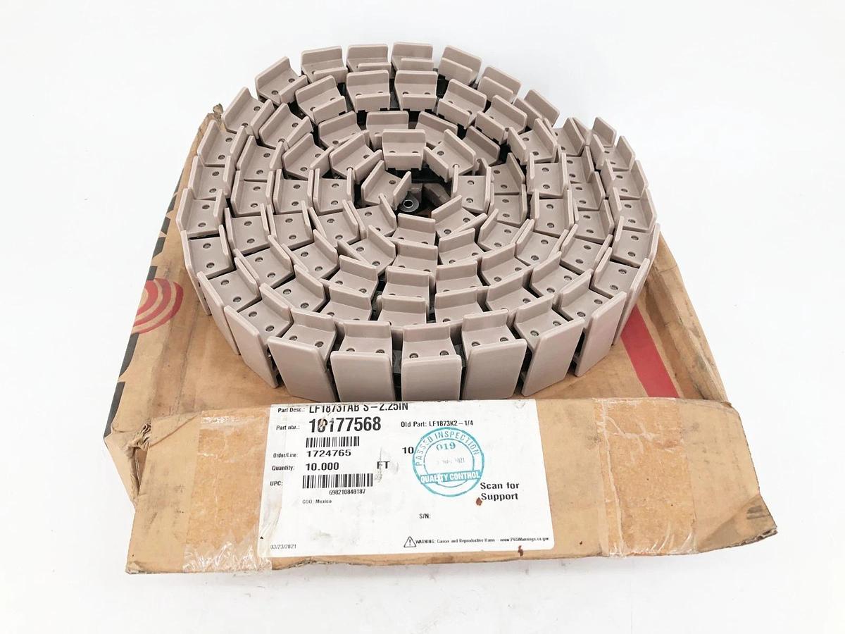 New Rexnord LF1873TAB S-2.25IN Chain 10 FT 10177568 LF1873K2-1/4