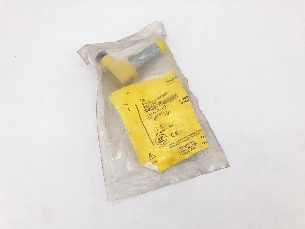 New Turck NI10-G18SK-RZ3X2 55MM Proximity Sensor 20-250VAC 4331700 - No Box
