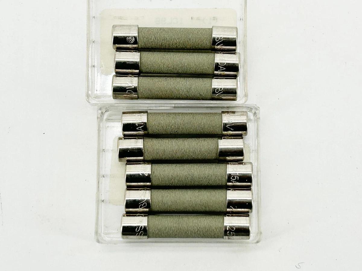 New Lot of 8 MDA-15-R Tube Fuse 15A 250V