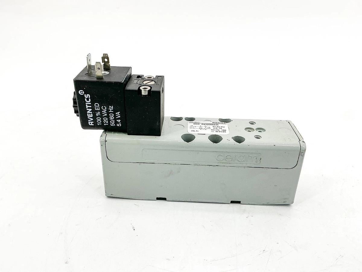 New Aventics R432006435 Solenoid Valve 150PSI 120Vac 5.4VA GT-010061-02440