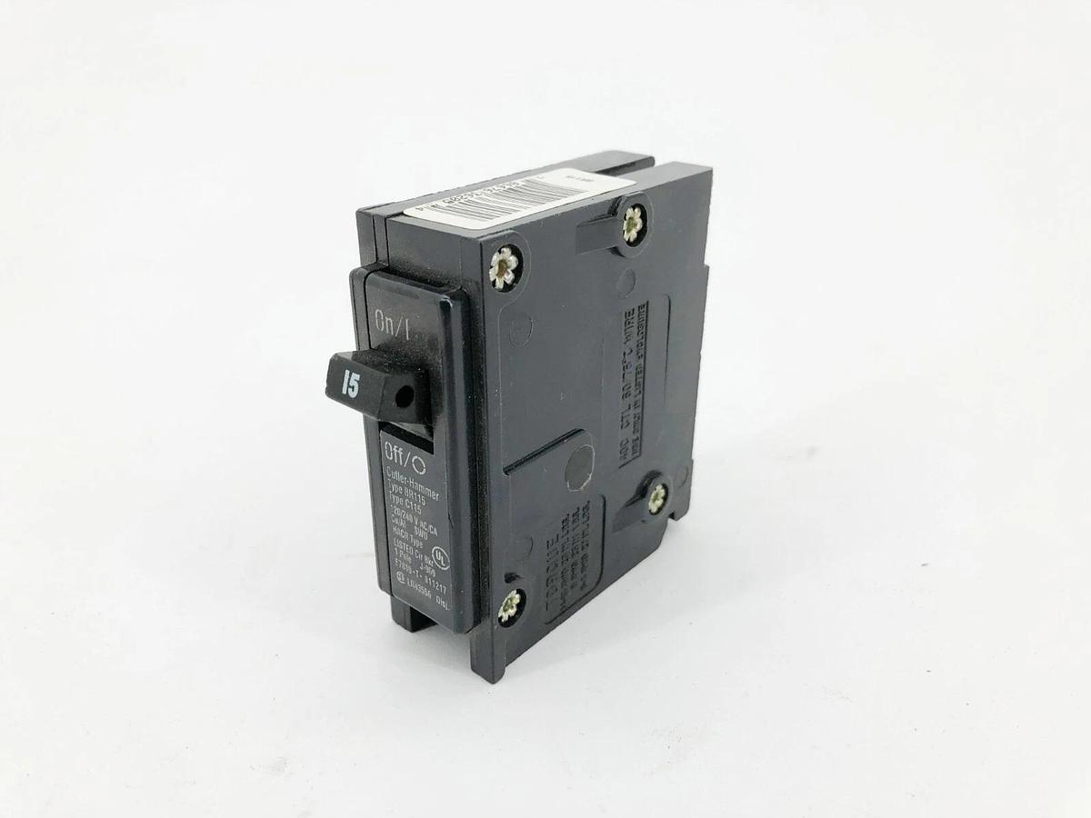 Lot of 3 New Eaton BR115 Circuit Breakers 15A 120V 1 Pole