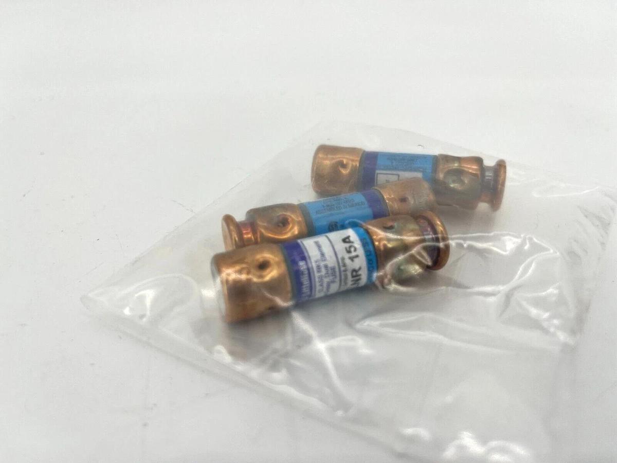 Lot of 3 New Littelfuse FLNR15A Class RK5 Fuses 15A 250VAC FLNR015