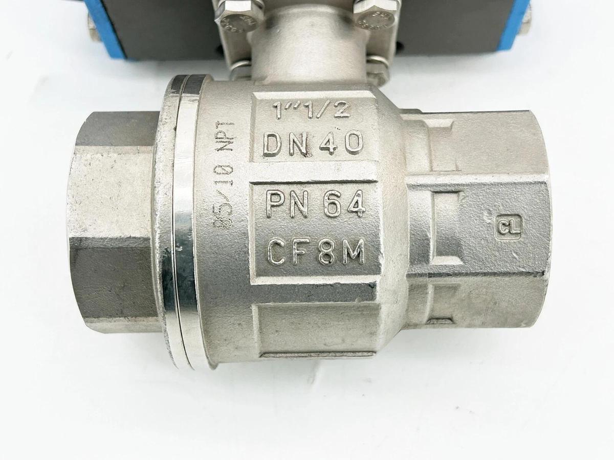 New Universal Components Inc. PC/S2F-12 SS Actuated Valve 1-1/2" Ball Valve