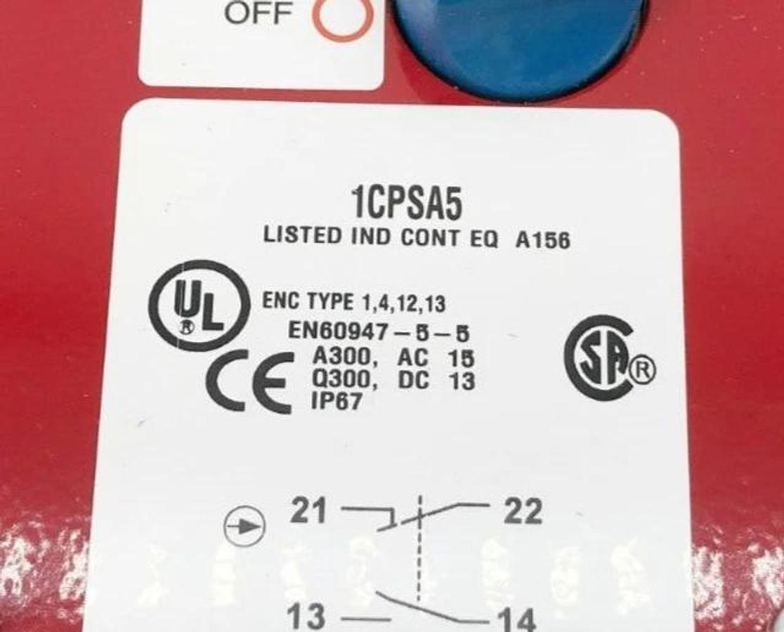 New Honeywell 1CPSA5 Cable Pull Switch 50MA 250V 60VDC 1NC/1NO