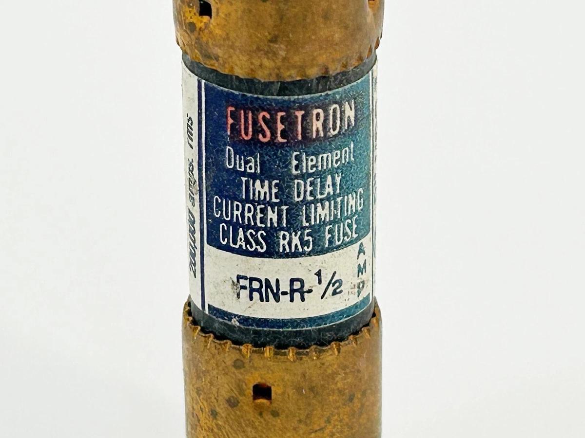 New Lot of 6 Bussmann FRN-R-1/2 Dual Element Time Delay .5A 250V Class K9