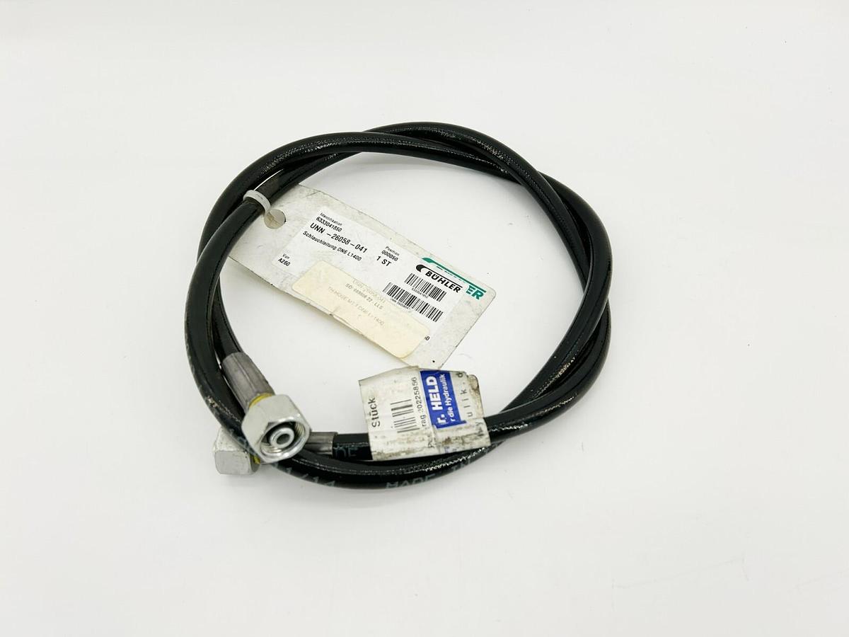 New Buhler UNN-26058-041 Hydraulic Hose, MT 1 DN 6 x 1400