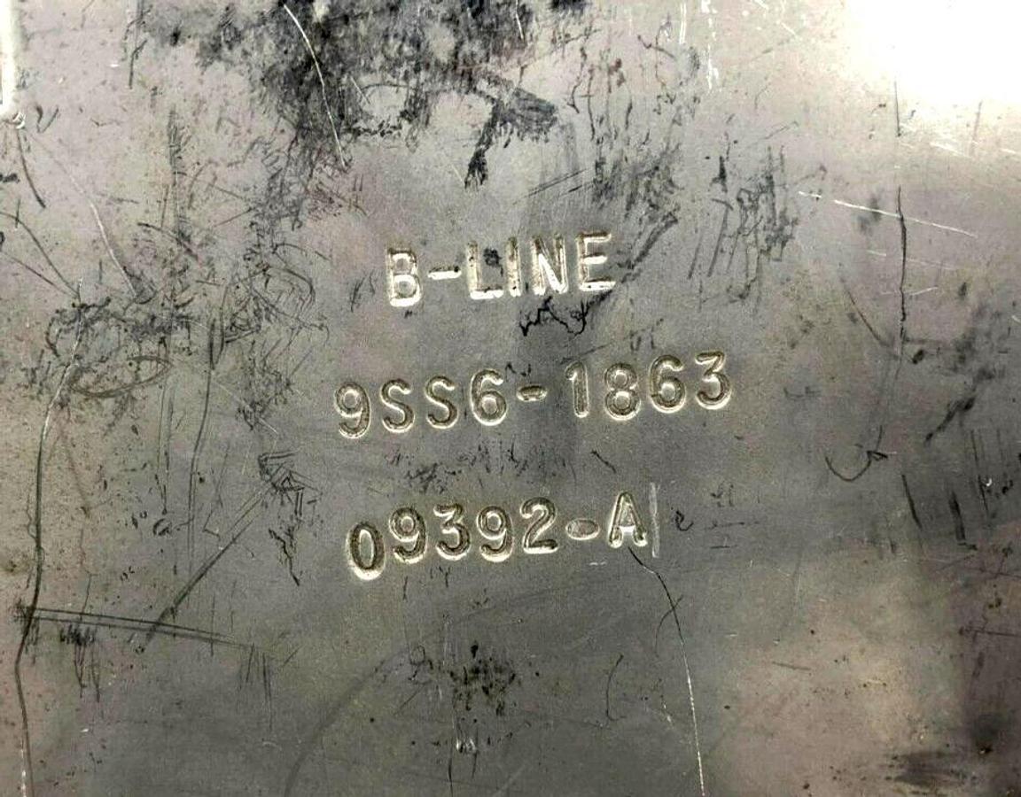 Lot of 5 New Cooper B-Line 9SS6-1863 Channel Reducer Plates 6" To 3" Width