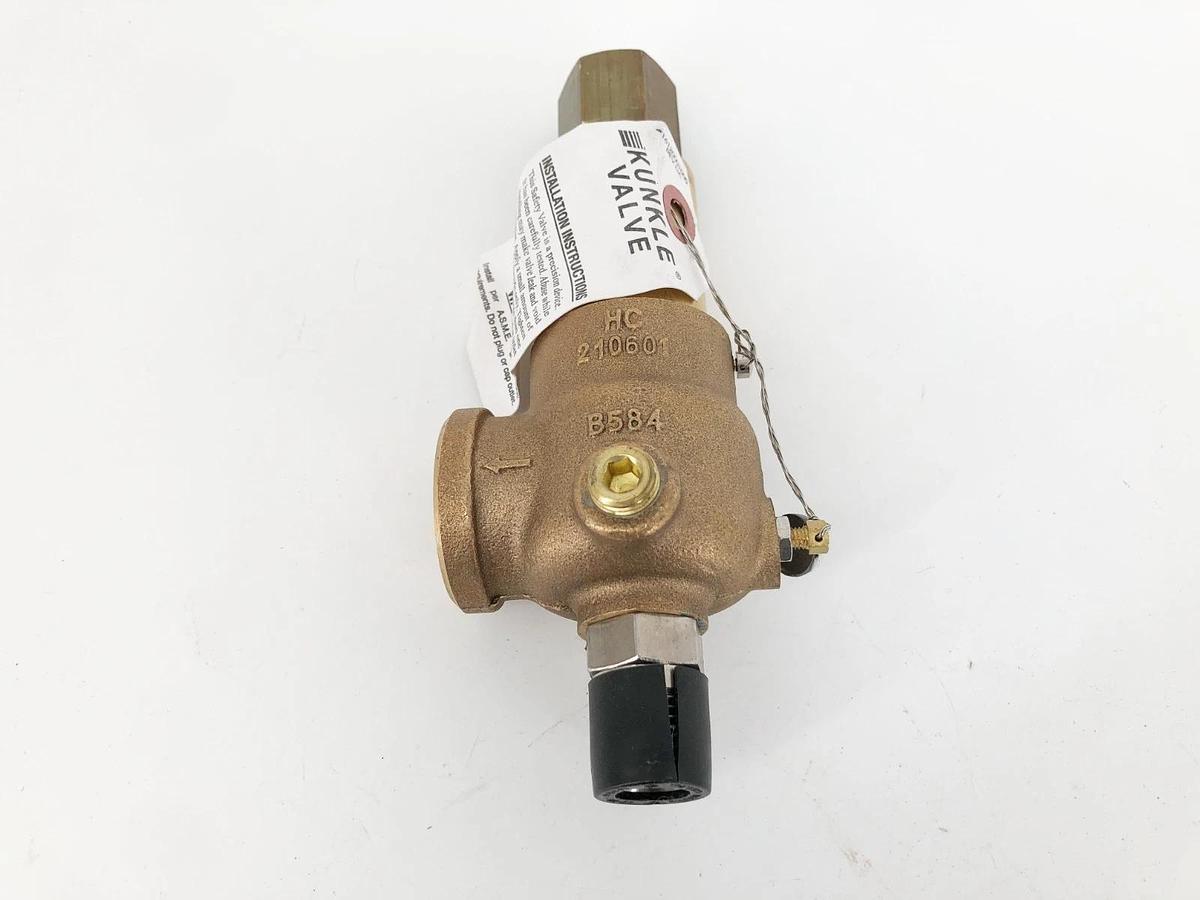 New Kunkle 913BDCM01-JE Relief Valve 1/2" Set 175psig Capacity 45 GPM - No Box