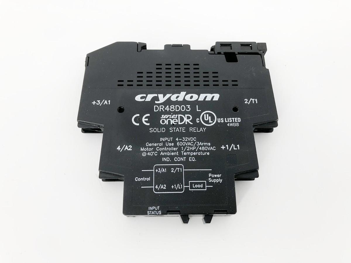 New Crydom DR48D03 Solid State Relay Input 4-32VDC 48-600VAC 3A - No Box