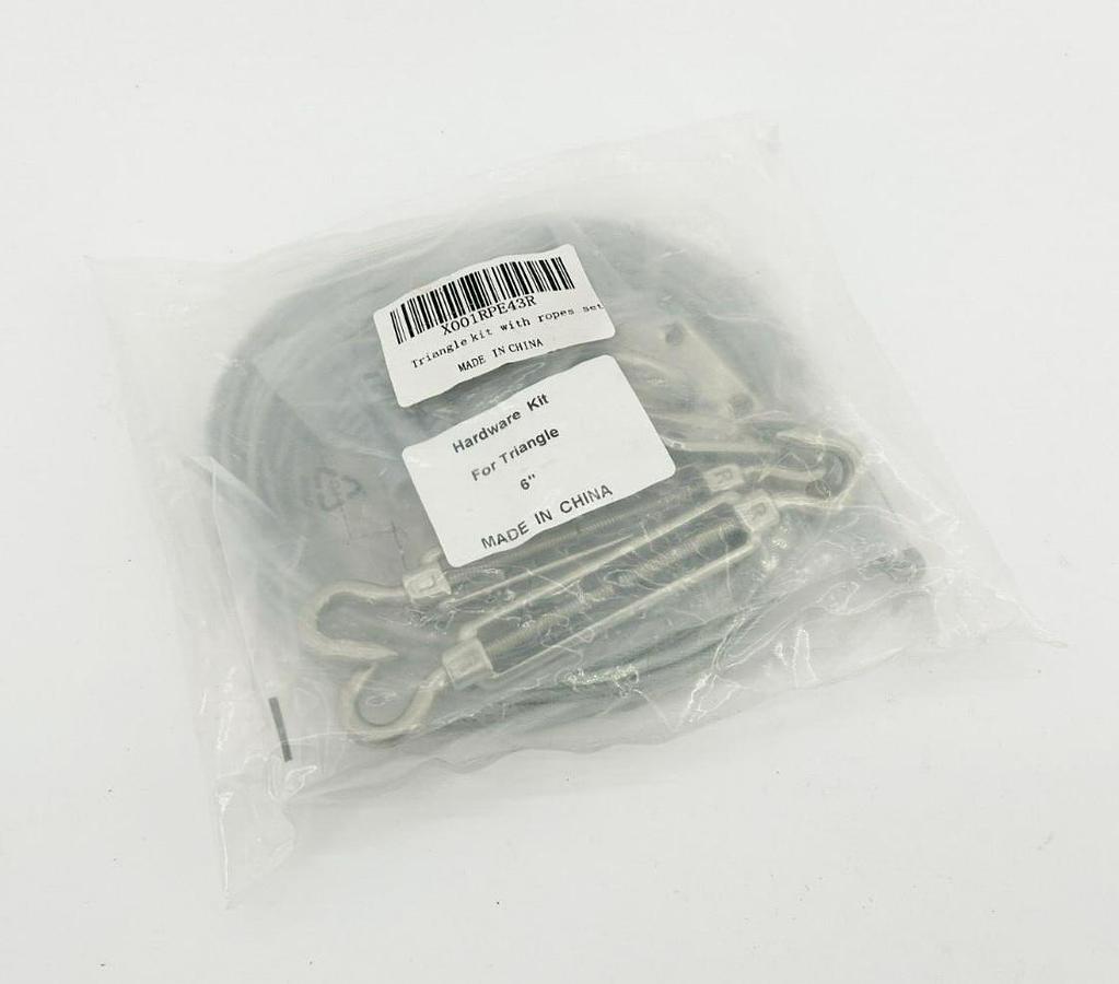 New X001RPE43R Triangle Kit With Ropes Set 6"