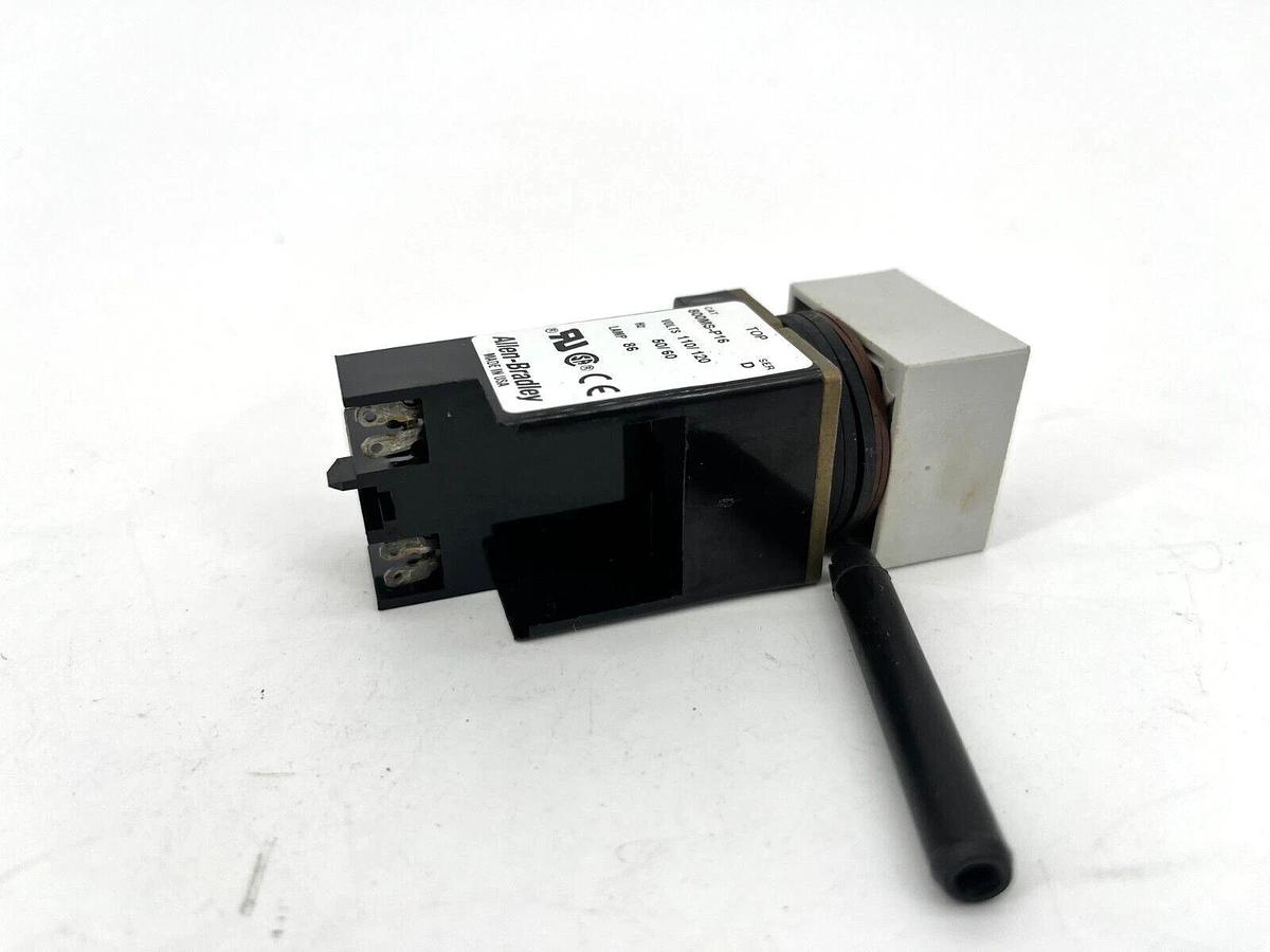New Allen Bradley 800MS-P16 Ser. D Small Square Pilot Light XFMR 120V