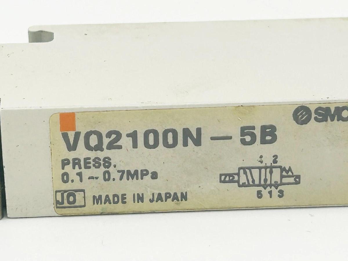 Used SMC VQ2100N-5B Pneumatic Solenoid Valve 24VDC Coil