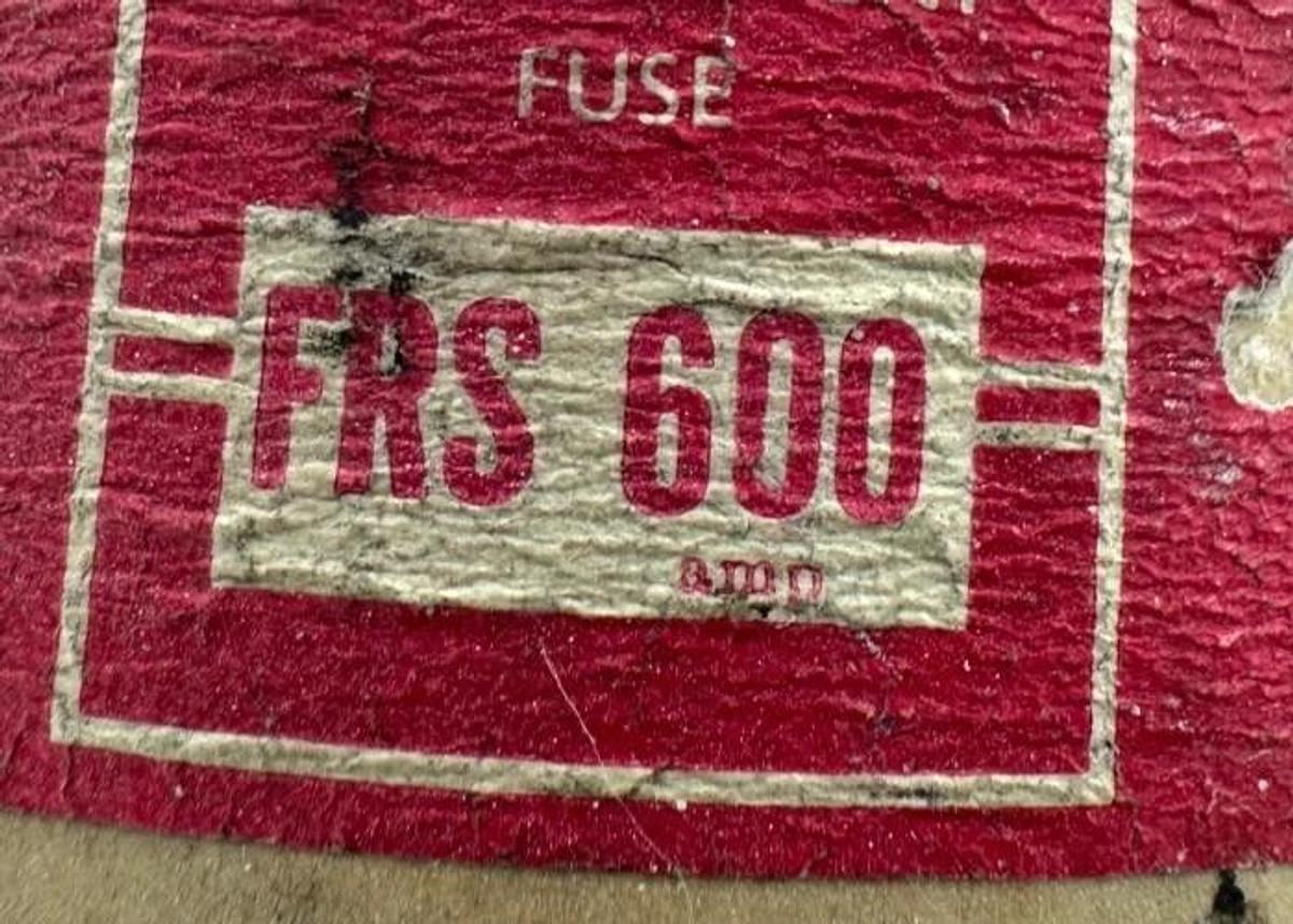 Used Bussmann FRS-600 Fusetron Dual-Element Fuse 600A 600V