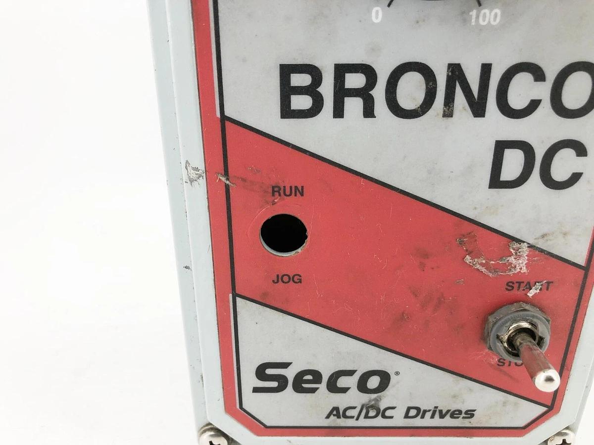 Used Seco Bronco B160 Adjustable Speed AC/DC Drive AC In: 115V 15A (For Parts Only)