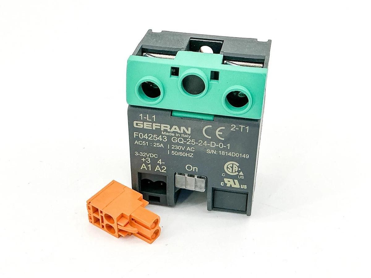 New Gefran F042543 GQ-25-24-D-0-1 Solid State Relay 25A 230V