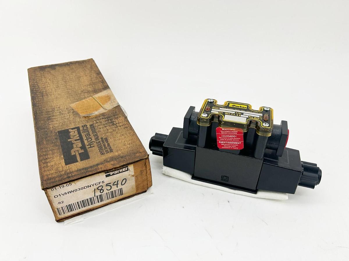 New Parker D1VHW030DNYCF5-82 Solenoid Valve 5000PSI 110/120V 0.50A