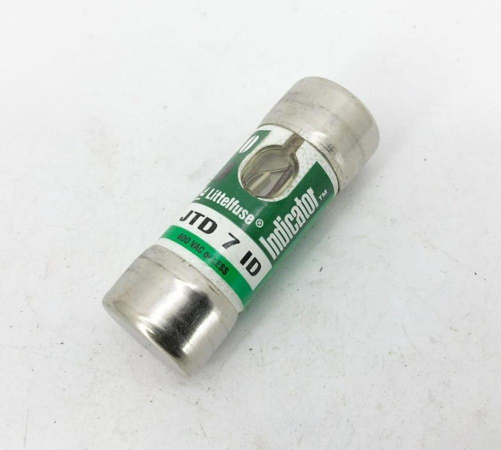 New Littelfuse JTD 7 ID Time Delay Indicator Fuse 7A 600VAC Class J