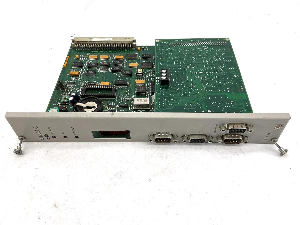 Used Siemens 545-1104 Processor Module 4-Port Simatic 545 5451104