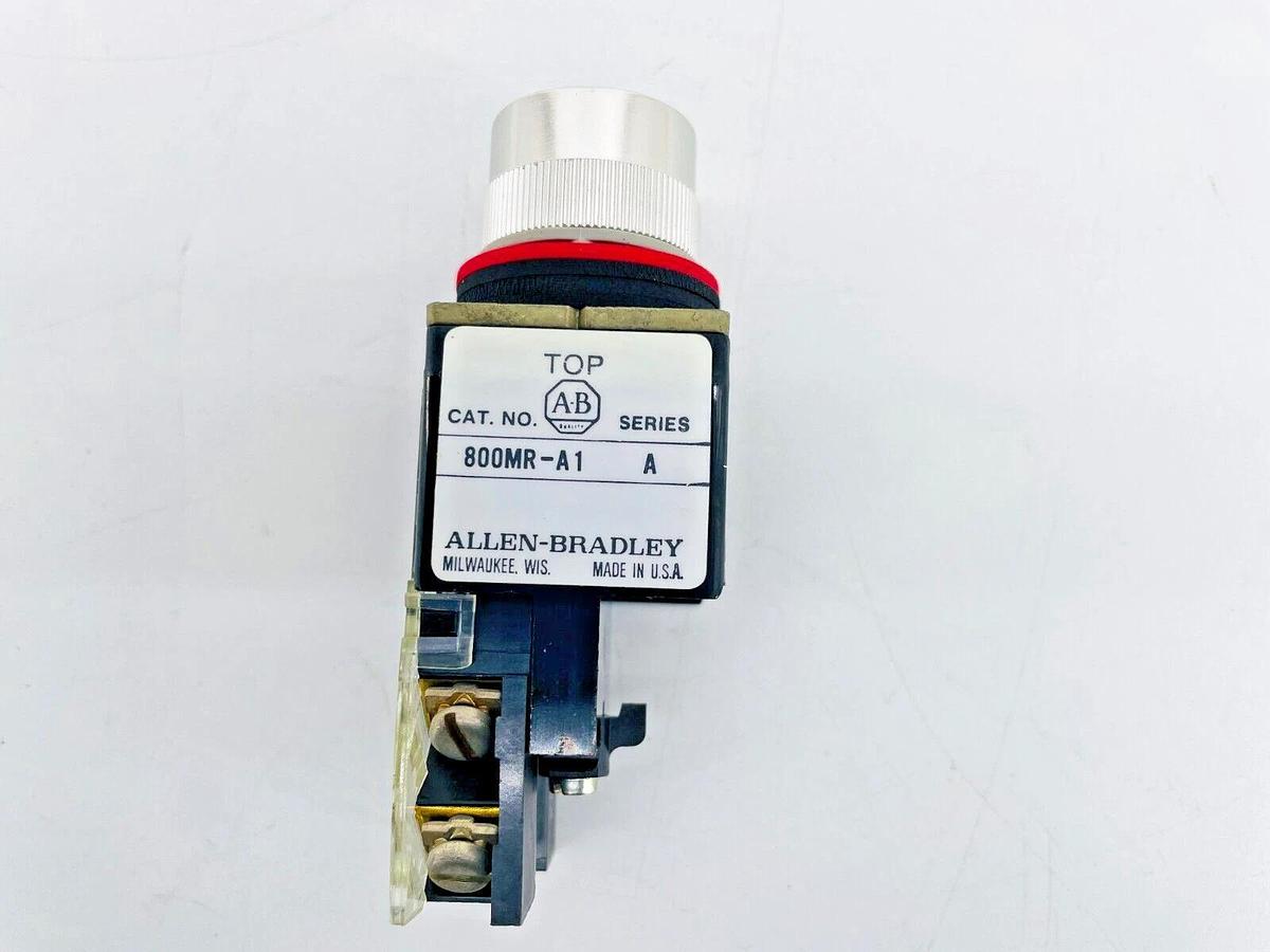 New Allen Bradley 800MR-A1AK Push Button Flush Head 1NO 1NC Green