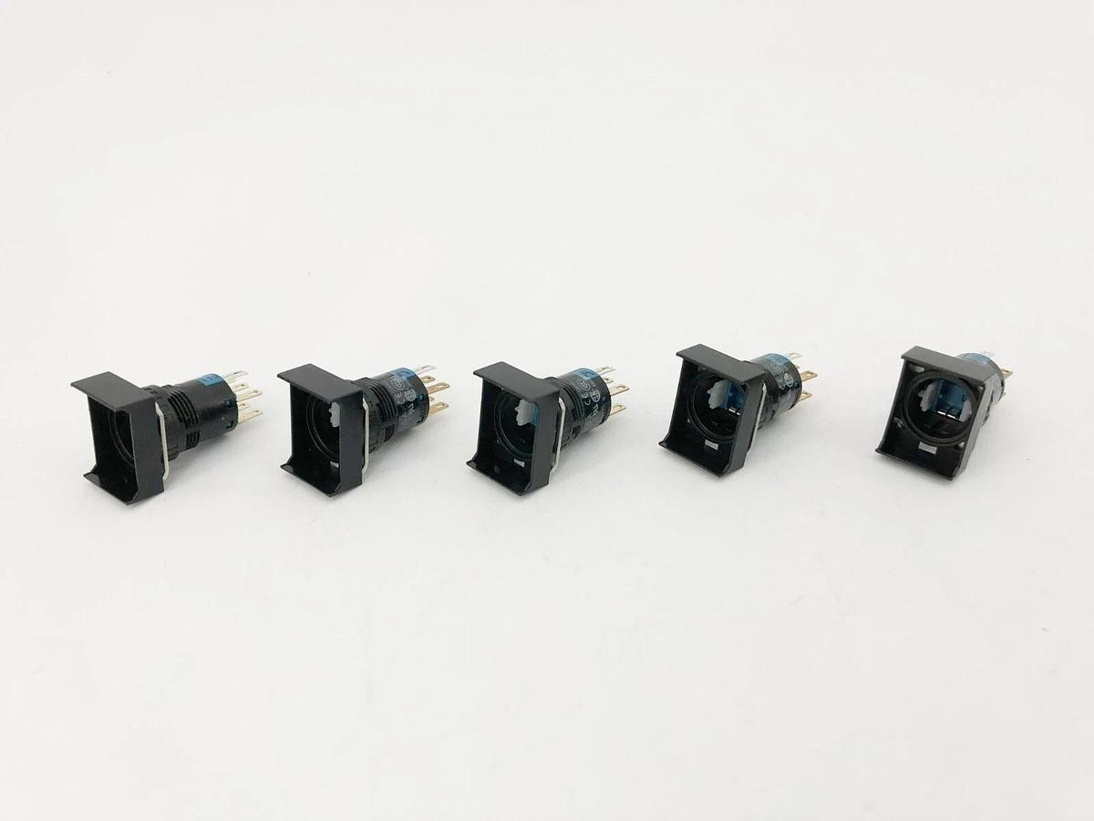Lot of 5 New IDEC AL6H-A200 Rectangular Illuminated Operator DPDT Maintained