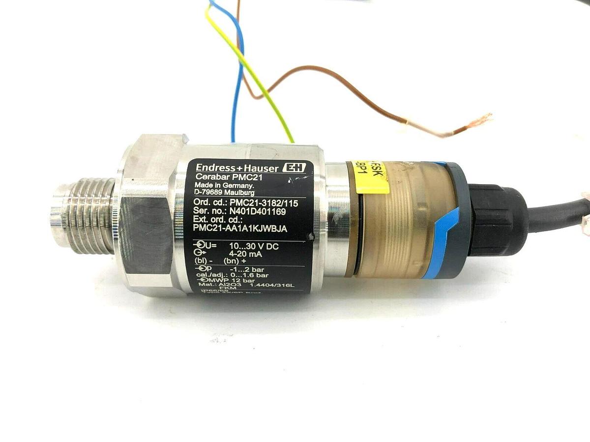Used Endress+Hauser Cerabar PMC21-3182/115 Pressure Transducer PMC21-AA1A1KJWBJA