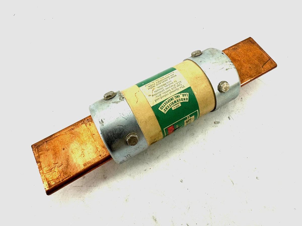 Used Lot of 2 Bussmann FRN-225 Fusetron Dual-Element Fuse 225A 250V
