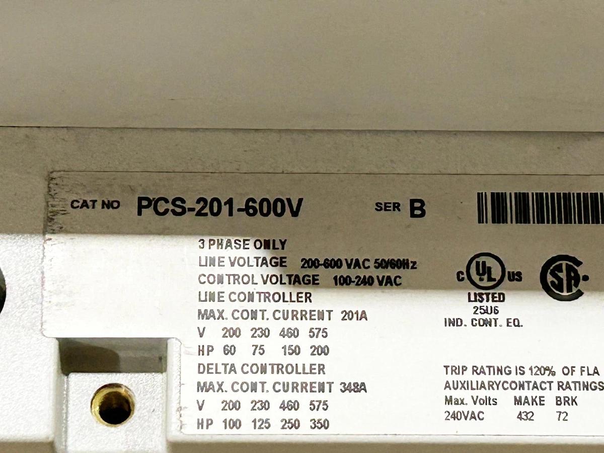 Used Sprecher + Schuh PCS-201-600V Softstarter Intelligent Controller 201A 600V