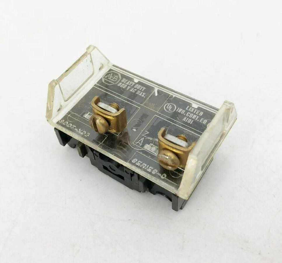 Lot of 2 New Allen Bradley 800T-XD3 Ser. C Contact Blocks 1-NO 600VAC