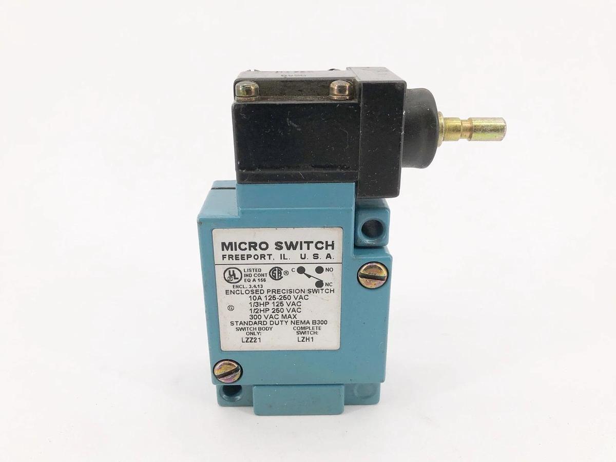 New Honeywell Microswitch LZH1 Side Plunger Limit Switch10A 125-250VAC - No Box