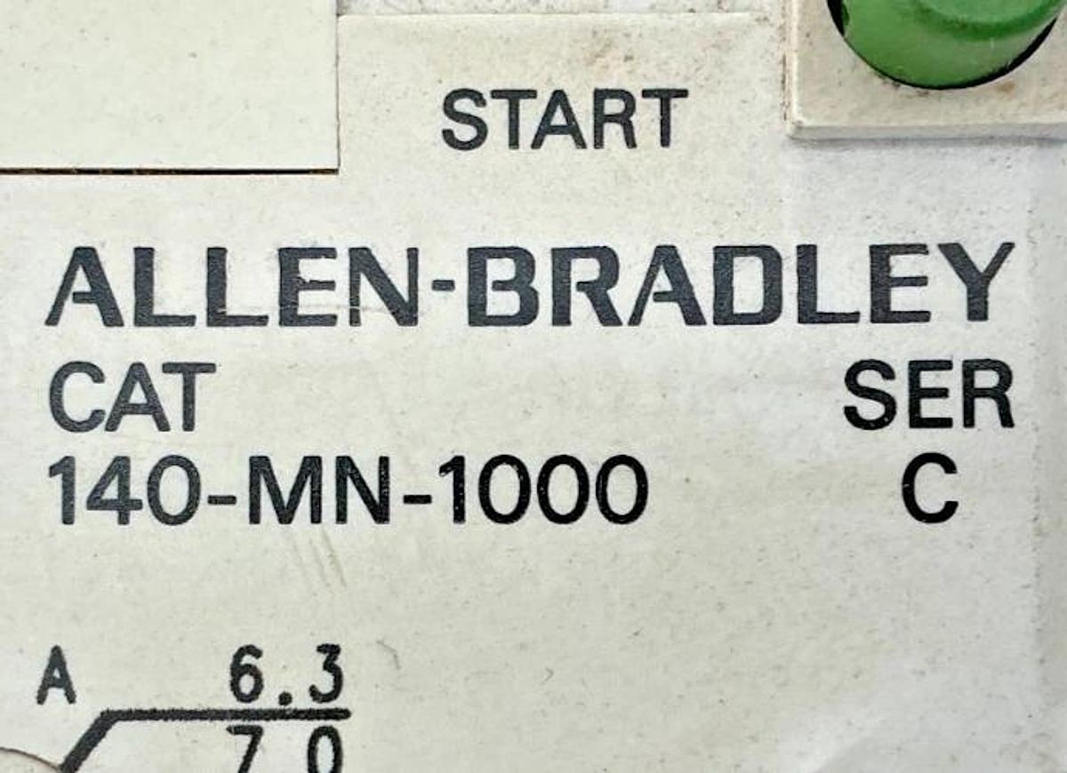 New Allen Bradley 140-MN-1000 Ser C Man Motor Start Circ Breaker 6.3-10A -No Box