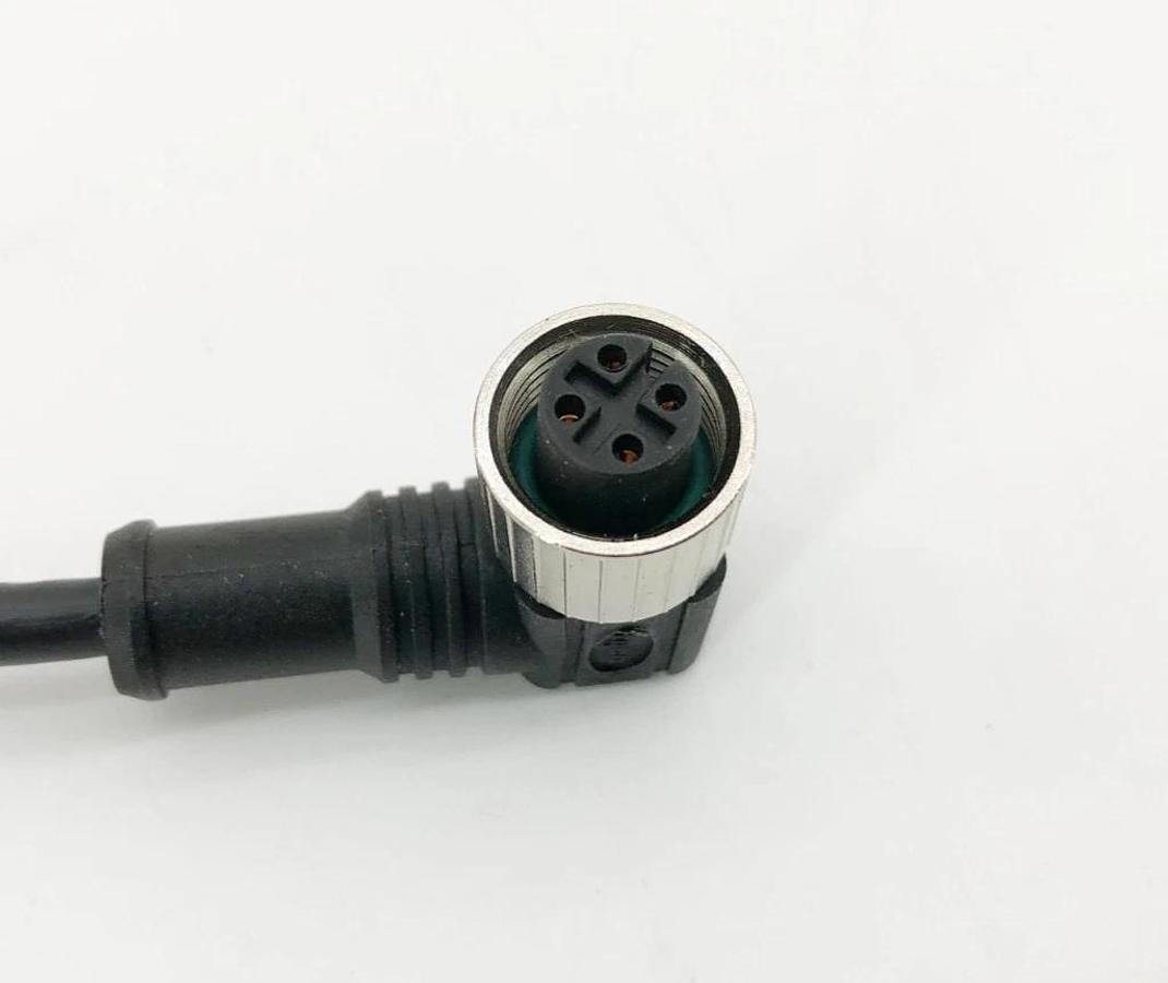 Lot of 2 New TE Connectivity 1838256-1 Circular Connecters 4 Pos Female M12 2m