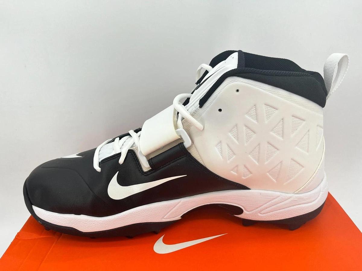 Nike Zoom Code ELT Stove Shark Black/White Size 16 Football Cleats