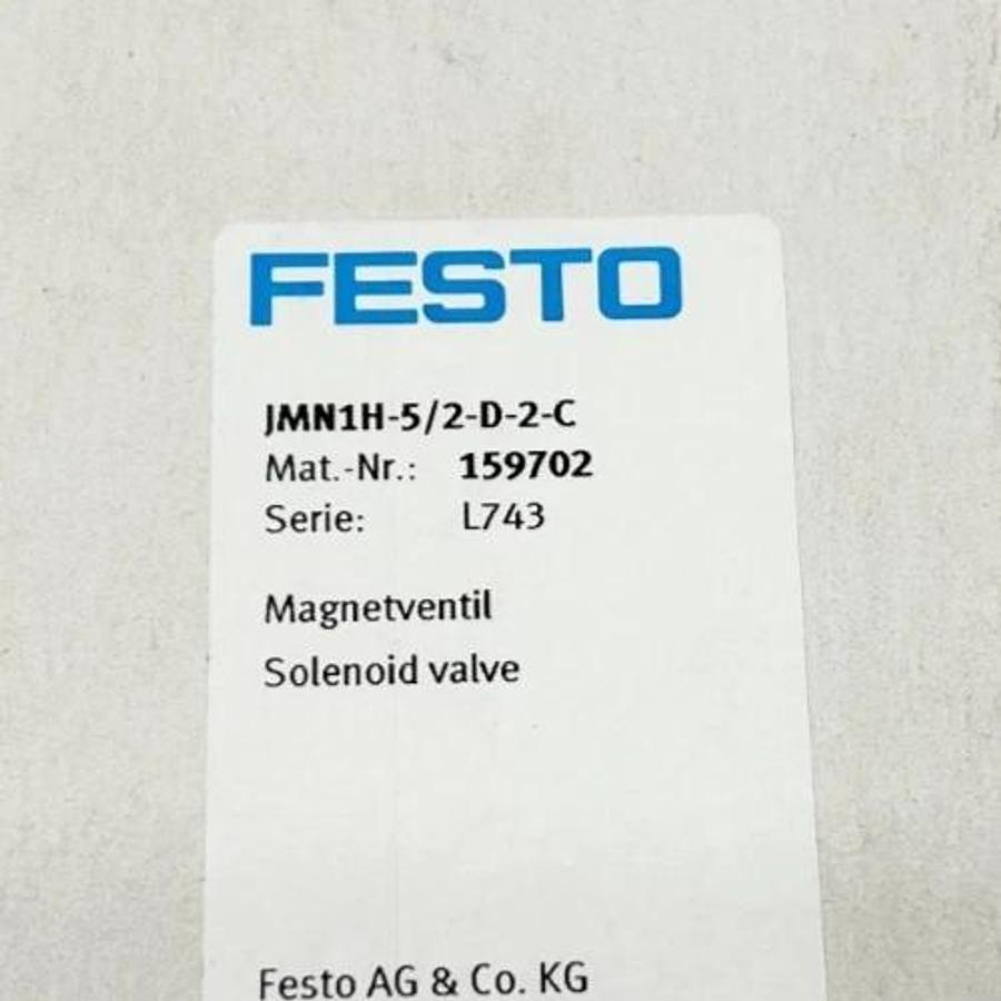 New Festo JMN1H-5/2-D-2-C Solenoid Valve 24VDC 245psi 159702