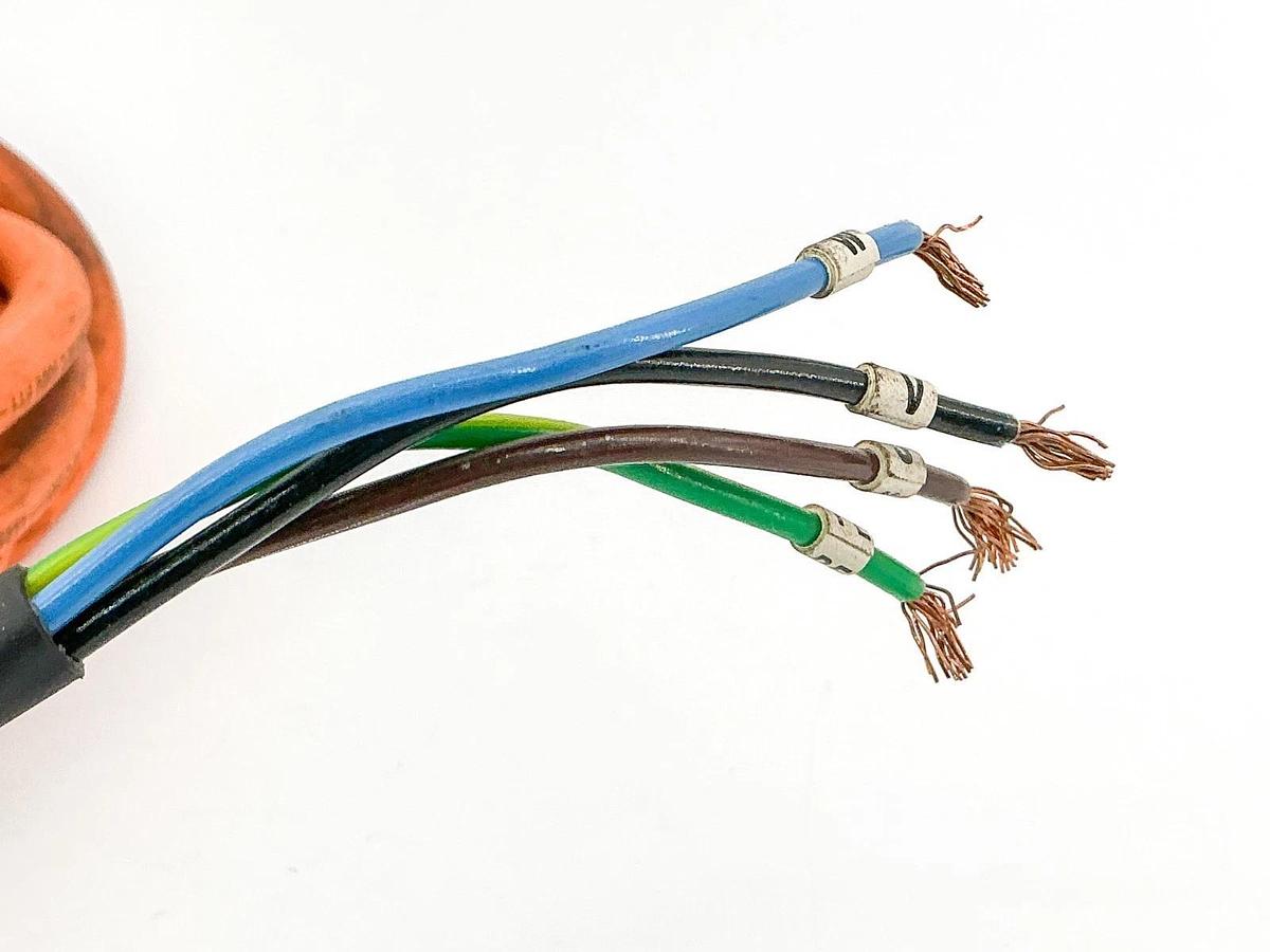 Used Allen Bradley 2090-CPWM7DF-14AA04 Power Feedback Cable 600V 13' Ser.A