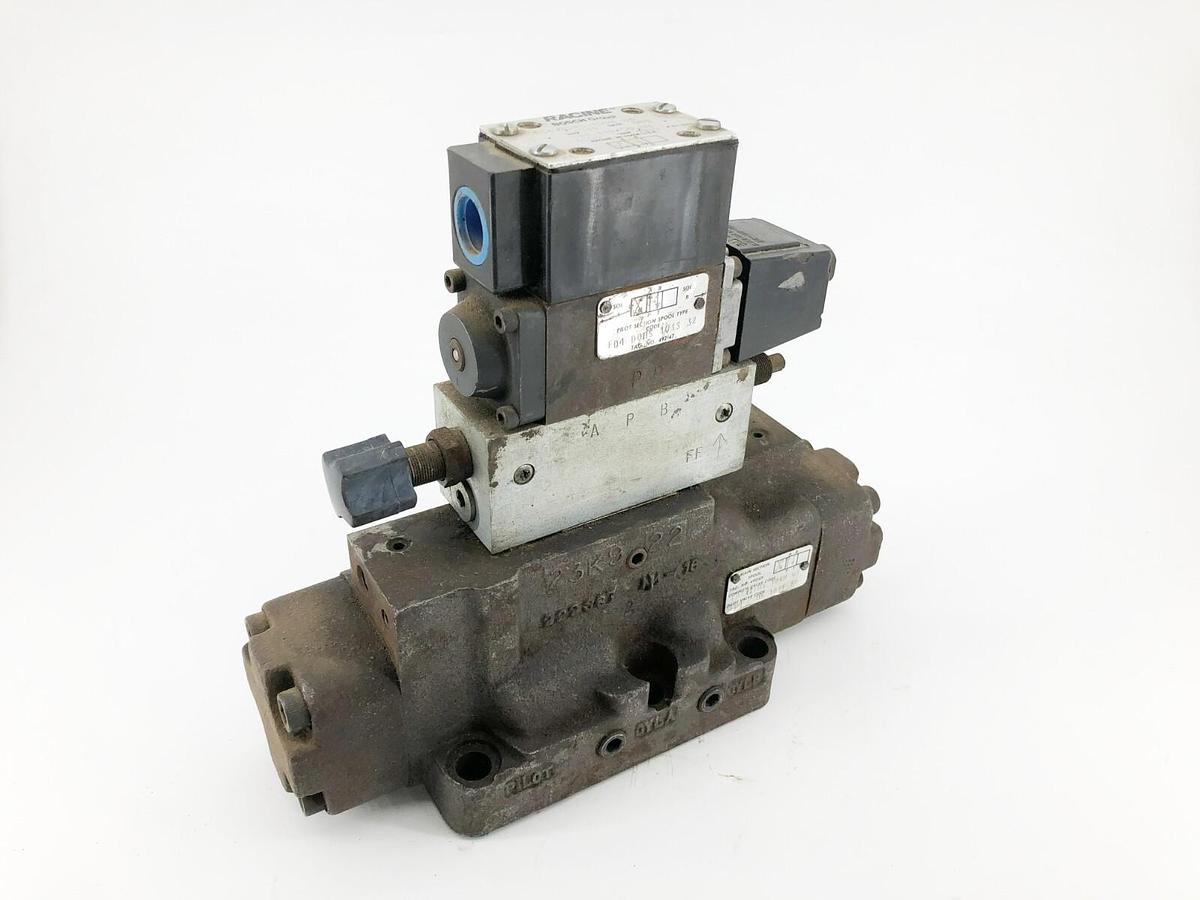 Used Bosch Racine FD4-CTHS-106M-63 Hydraulic Solenoid Valve 110/115V 3000psi Max