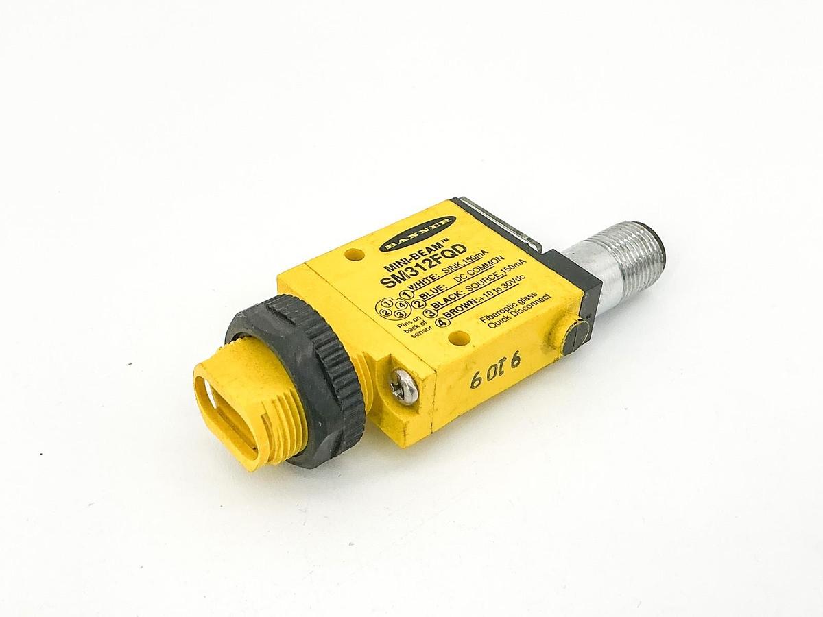 New Banner SM312FQD Mini-Beam Photoelectric Sensor 10-30VDC 150mA - No Box
