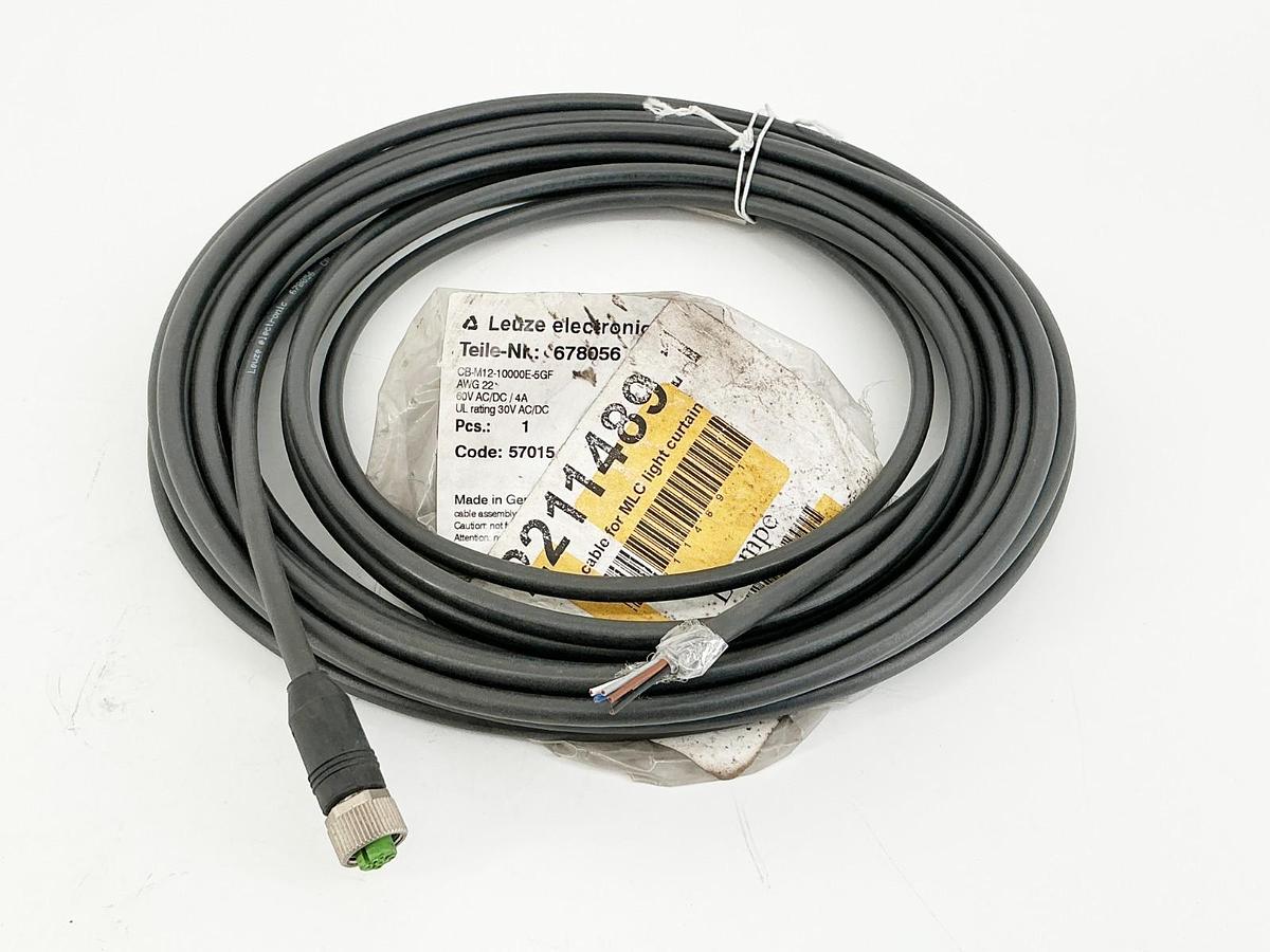 New Leuze Electronic CB-M12-10000E-5GF Connecting Gable 5 Wire 60V 4A 678061